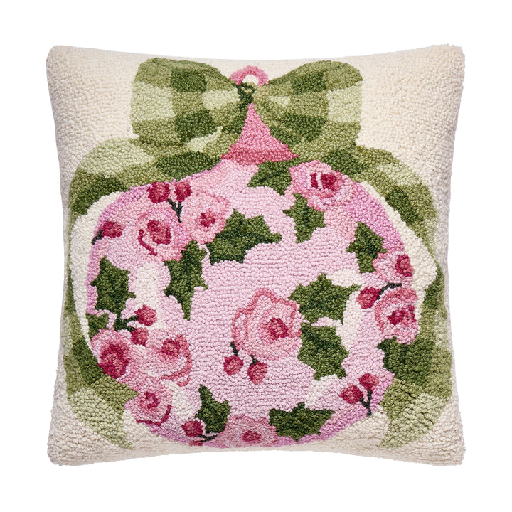 Cottage Charm Embroidered Pillow