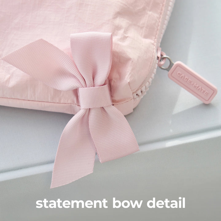 Essential Beach Bow Zip Pouch | +Colors