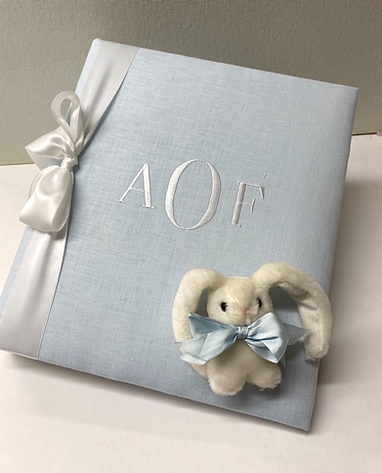 Baby Keepsake Book with Satin Bow | +Colors - Charlotte's Inc