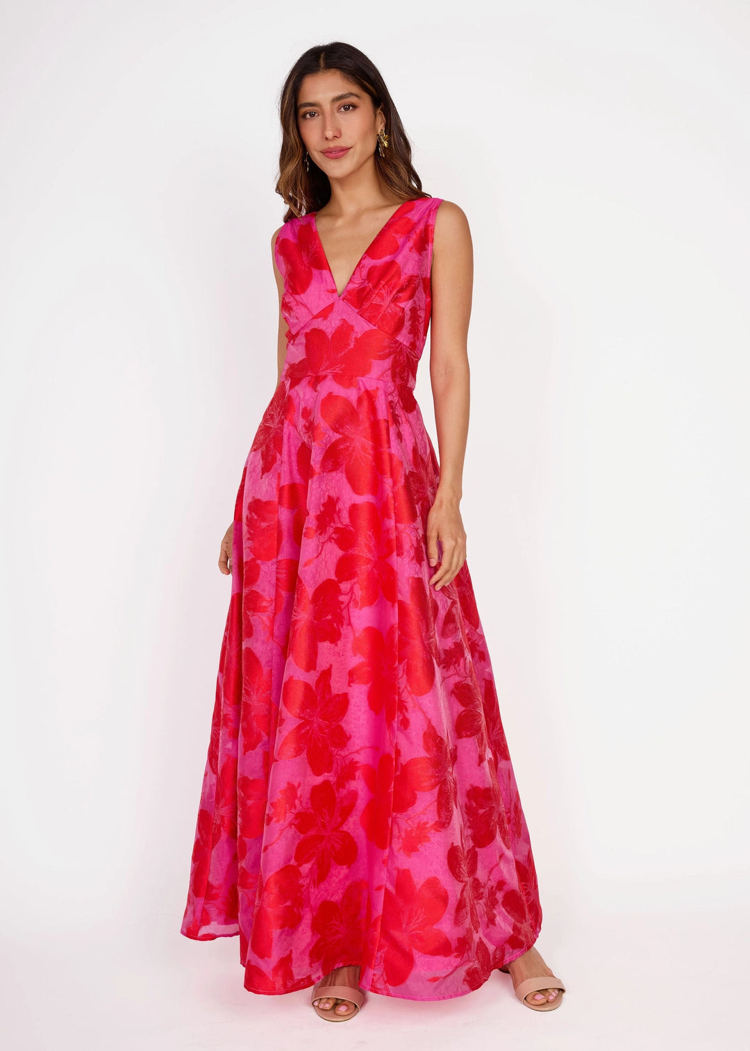Martha Dress | Red Azalea Organza