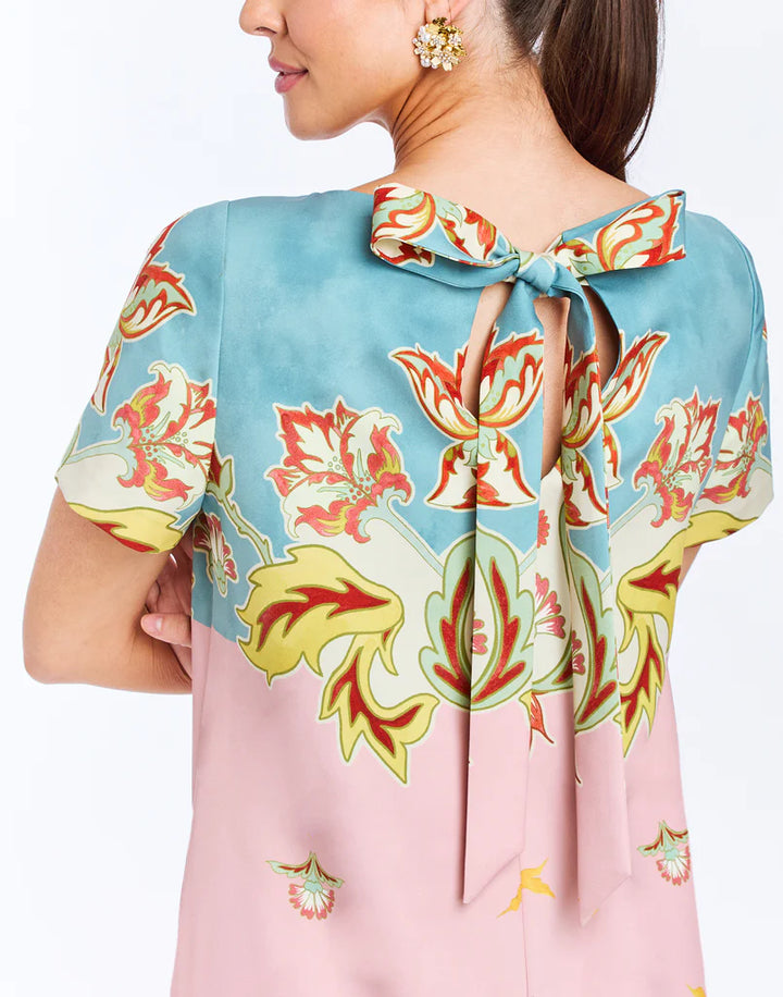 Adria Midi Dress | Pink/Blue