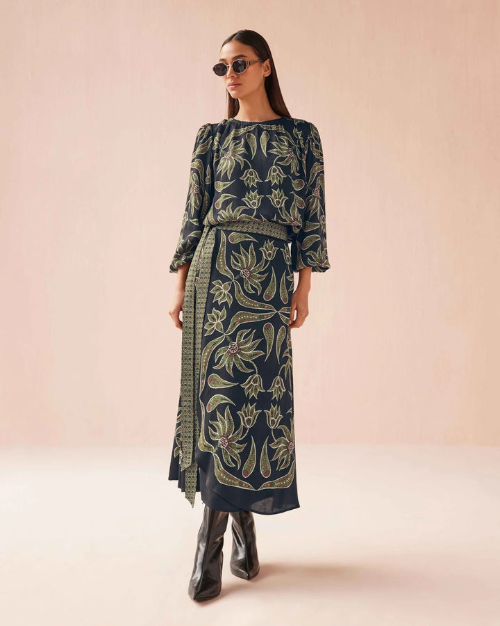 Nalini Wrap Skirt | Alexia Onyx