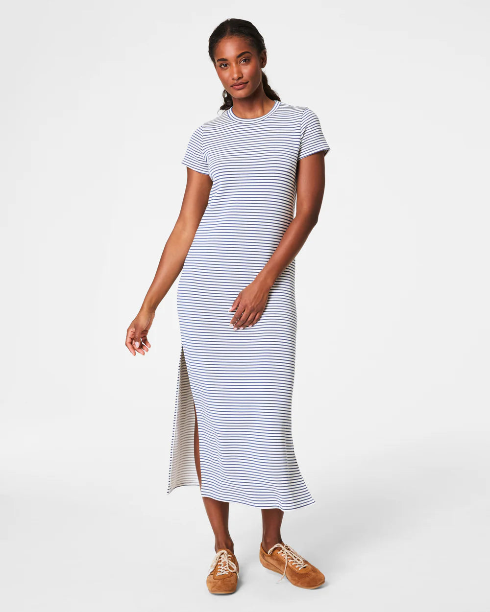 AirEssentials Maxi Dress | Faded Indigo Stripe