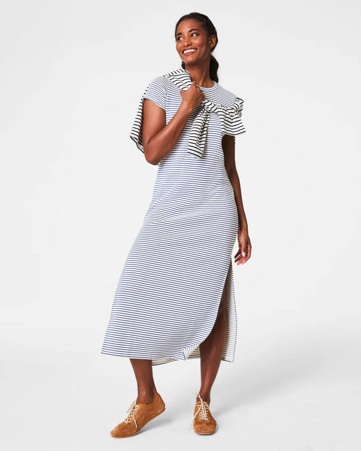 AirEssentials Maxi Dress | Faded Indigo Stripe