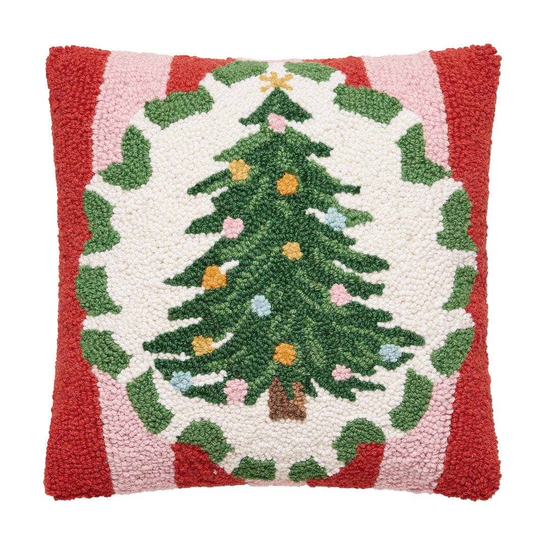 Holiday Frames Embroidered Pillow