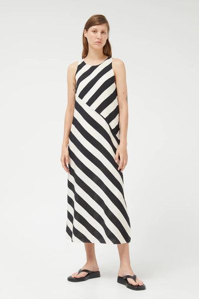 Black & White Sleeveless Maxi Dress