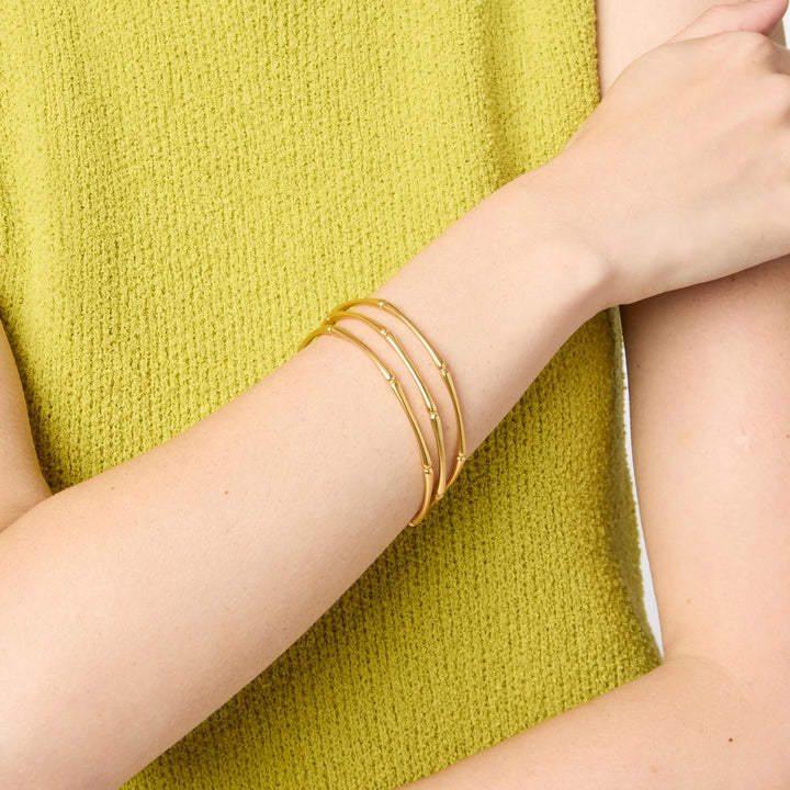 Bamboo Bangle | Gold
