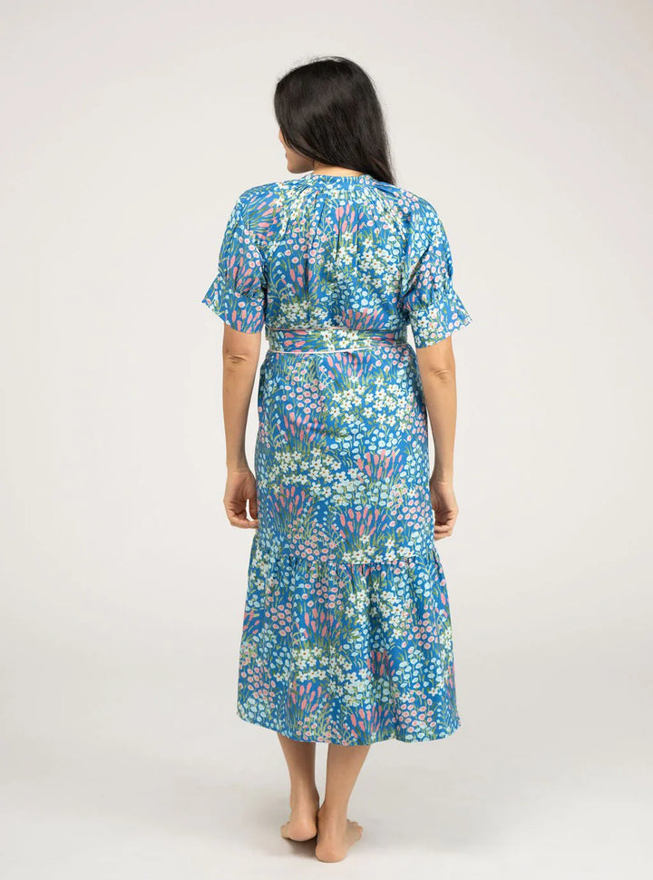 Jane Dress | Tiny Garden Blue