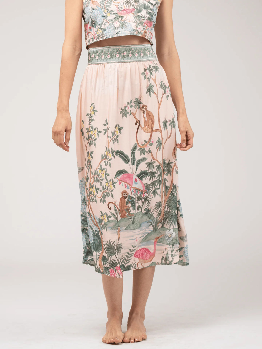 Markey Skirt | Monkey See Pink