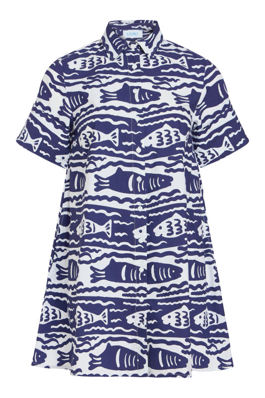Dock Dress | Fish Print