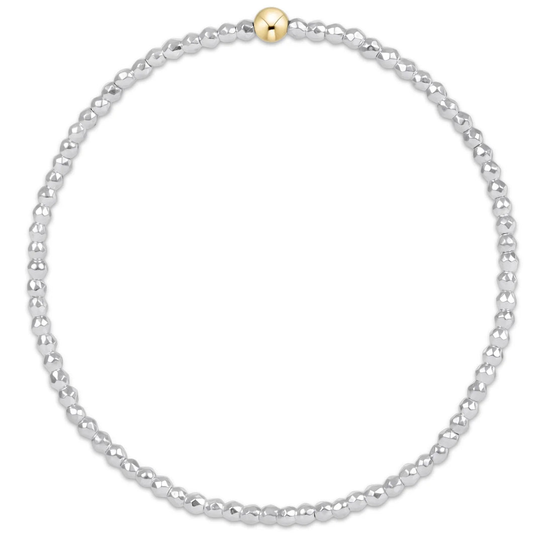 Enewton Faceted Hematite 2mm Bead Bracelet | +Colors