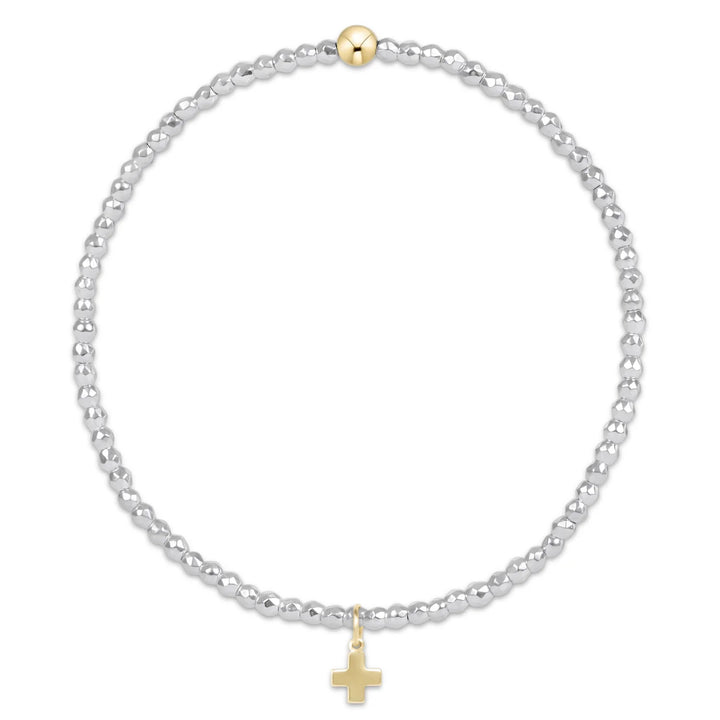 Faceted Hematite 2mm Bead Bracelet With Charms | +Colors