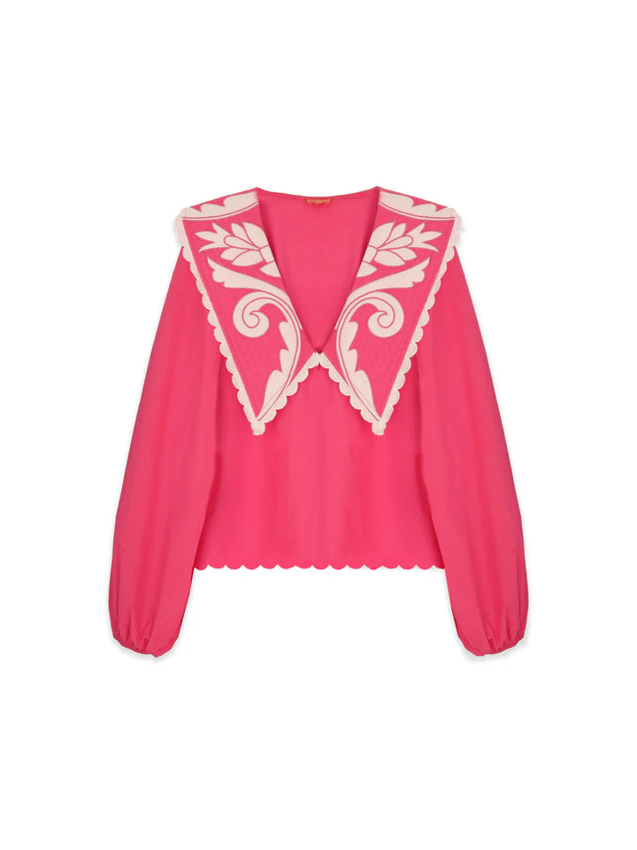 Emma Blouse | Punch Pink