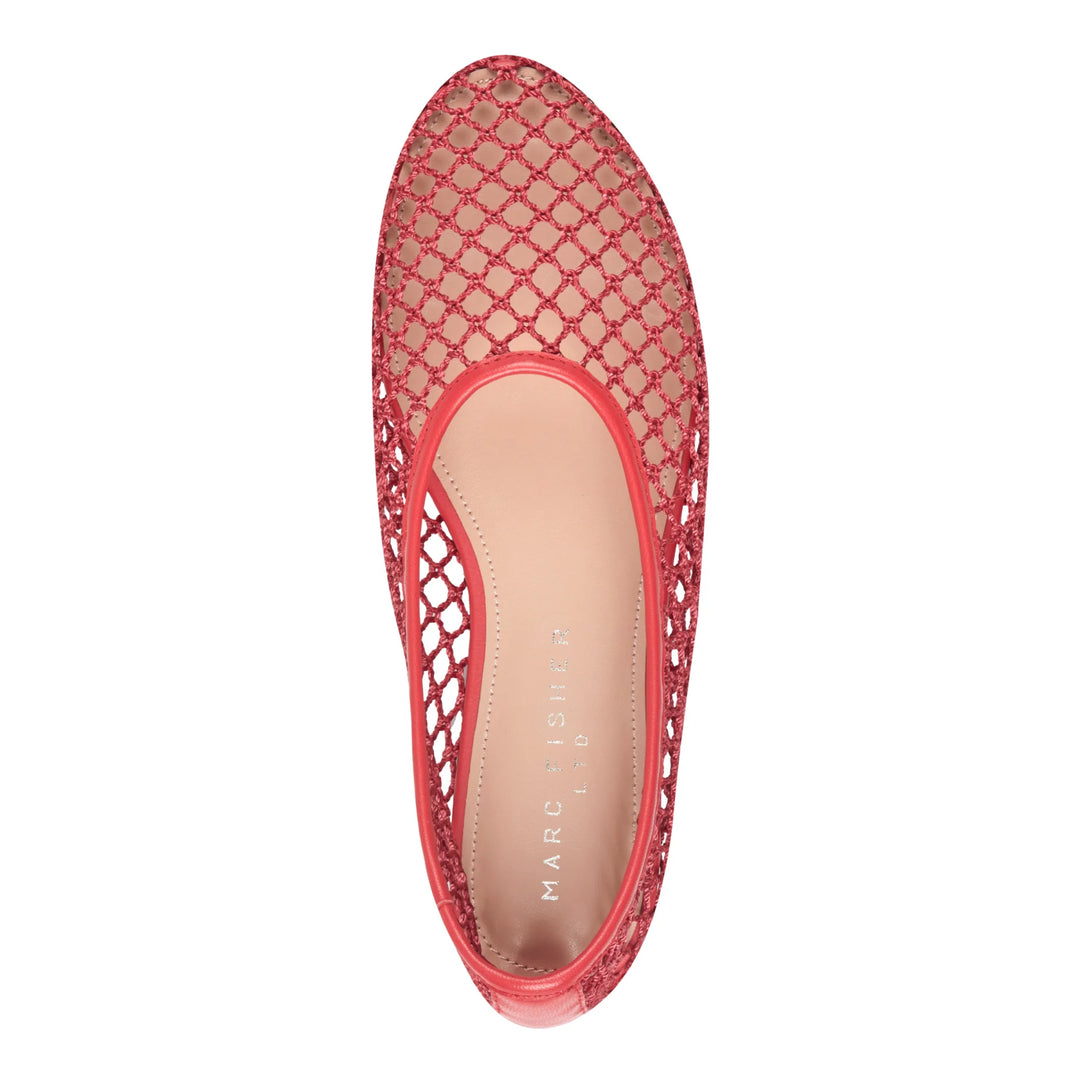 Jazlyn Mesh Ballet Flat | Red