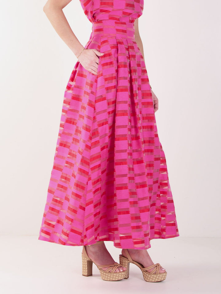 Milly Skirt | Sunset Stripe