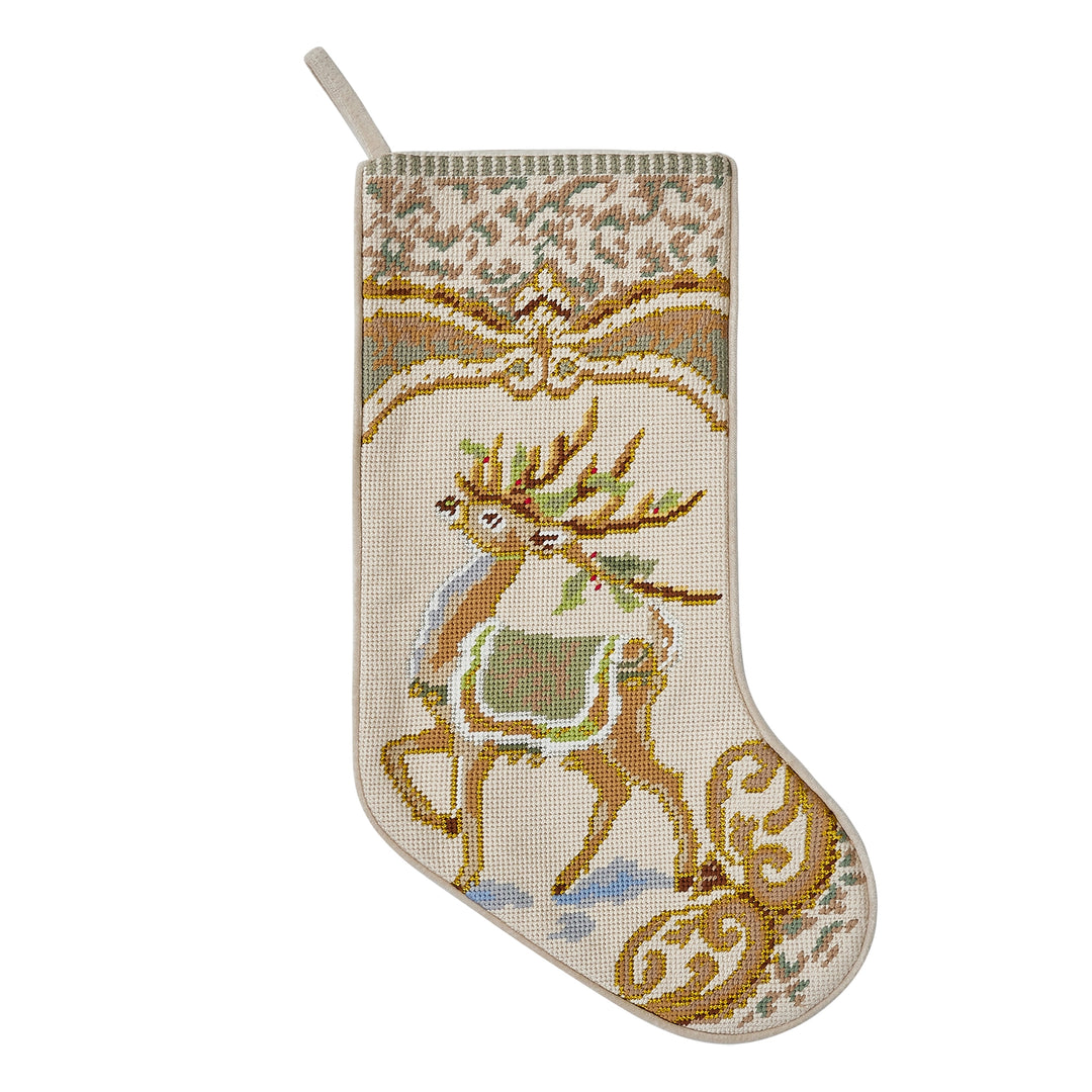 Assorted Embroidered Stockings | Cream