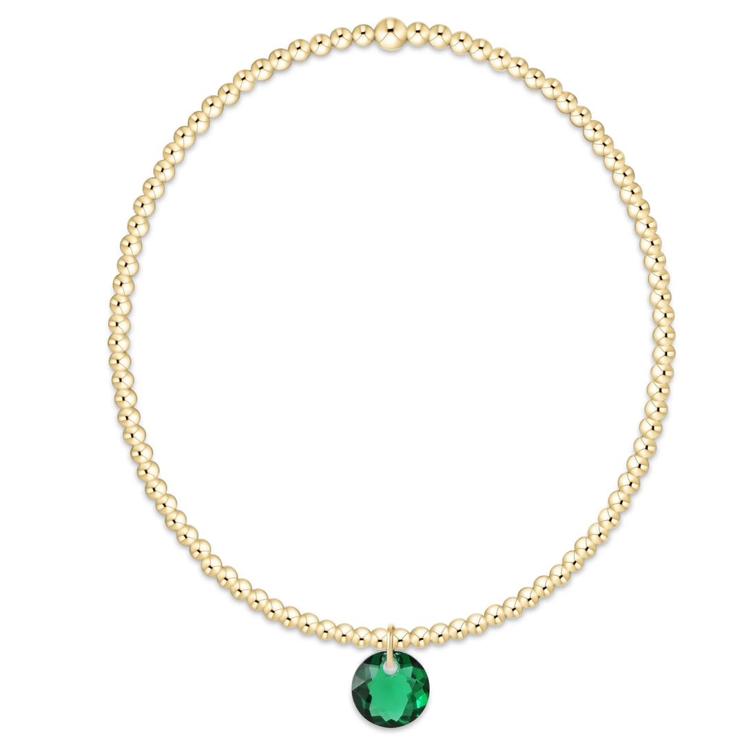 Classic Gold Bracelet - Reflection Charm