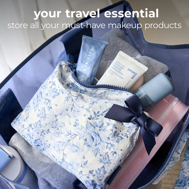 Essential Beach Bow Zip Pouch | +Colors