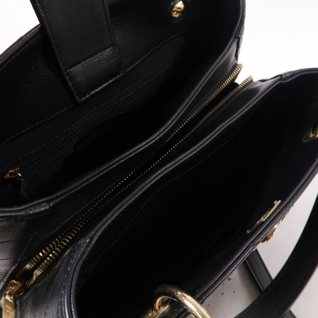 Chanel Black Chevron Chic Cowhide Shopping Bag