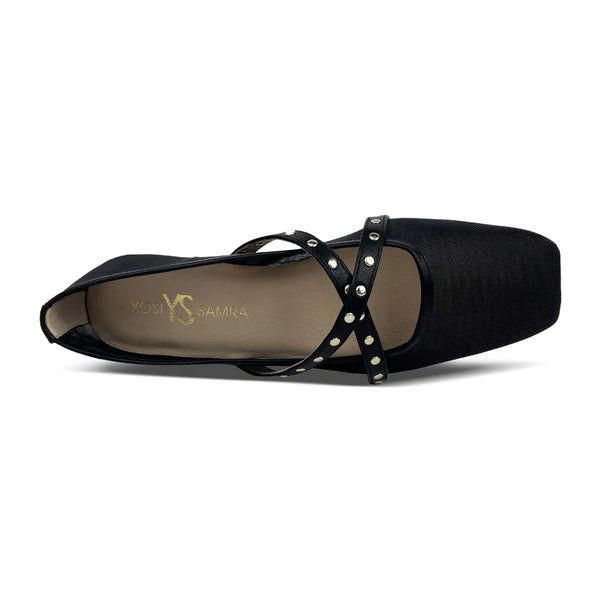 Chloe Ballet Flat | Black Mesh