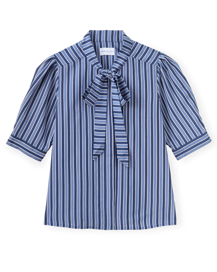 Peggy Blouse | Coastal Stripe