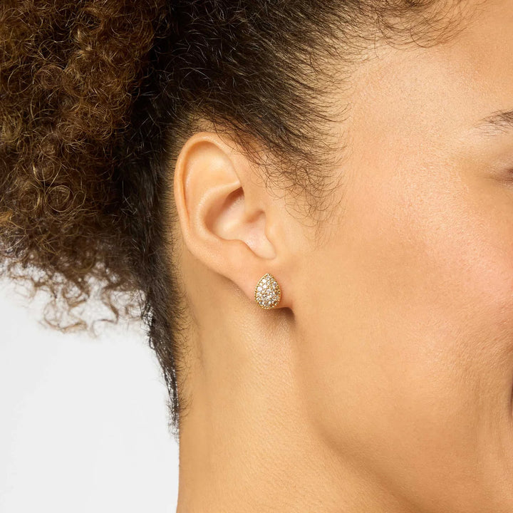 Luna Teardrop Stud | Cubic Zirconia