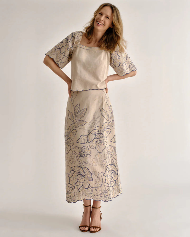 Cypress Skirt | Natural Linen