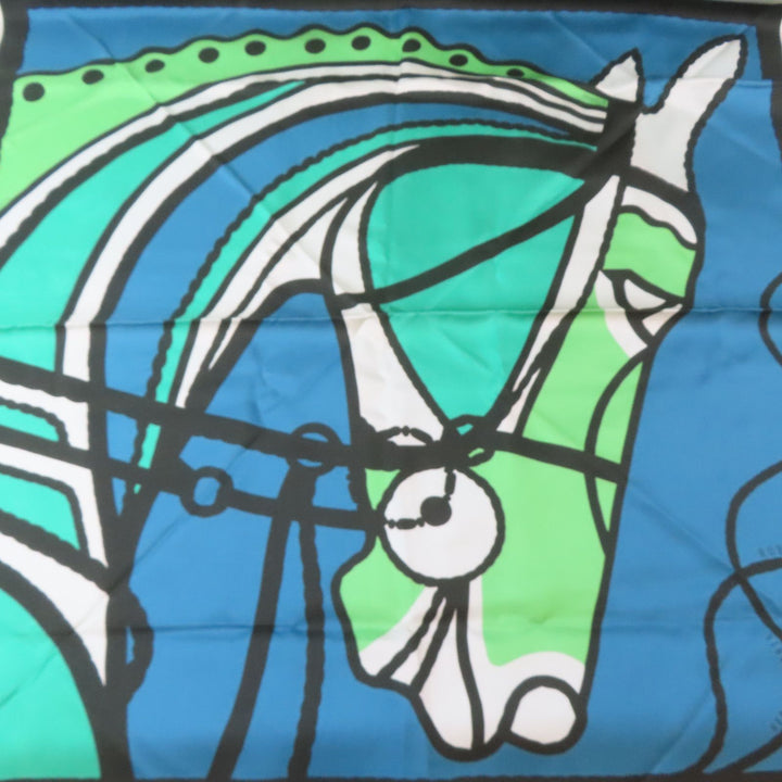 Silk Scarf Silk Width Blue/green Scarf Blue Green Blue Silk