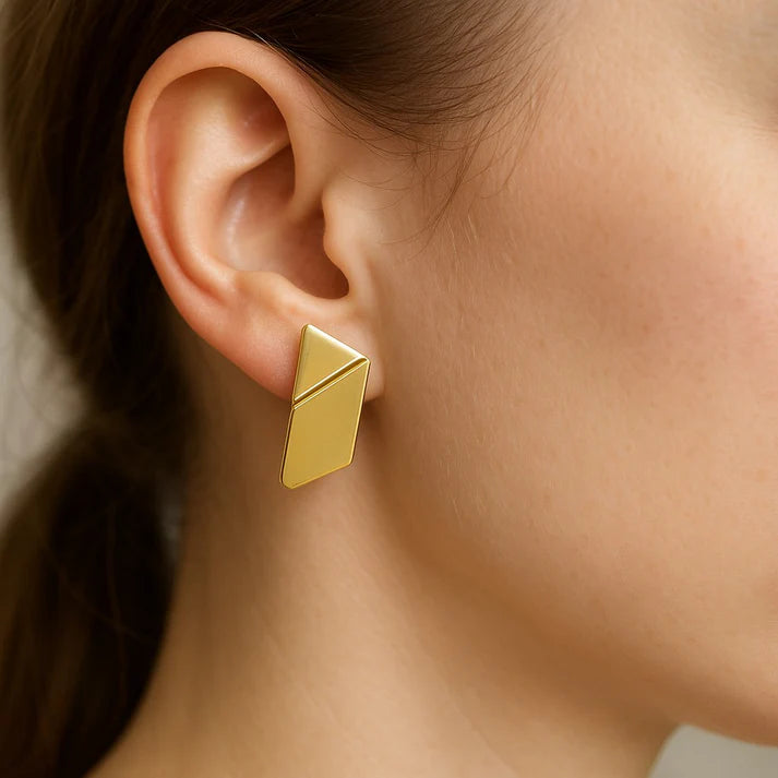 Daybreak Earrings | Shiny Gold