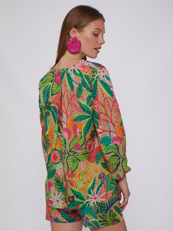 Ebba Shirt | Tropical Print