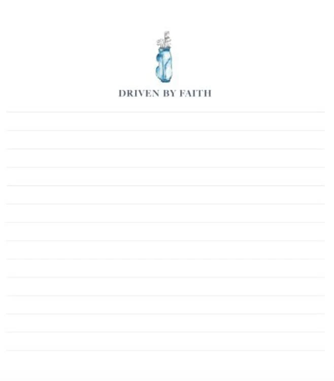 Driven by Faith Covered Notepad - Charlotte's Inc