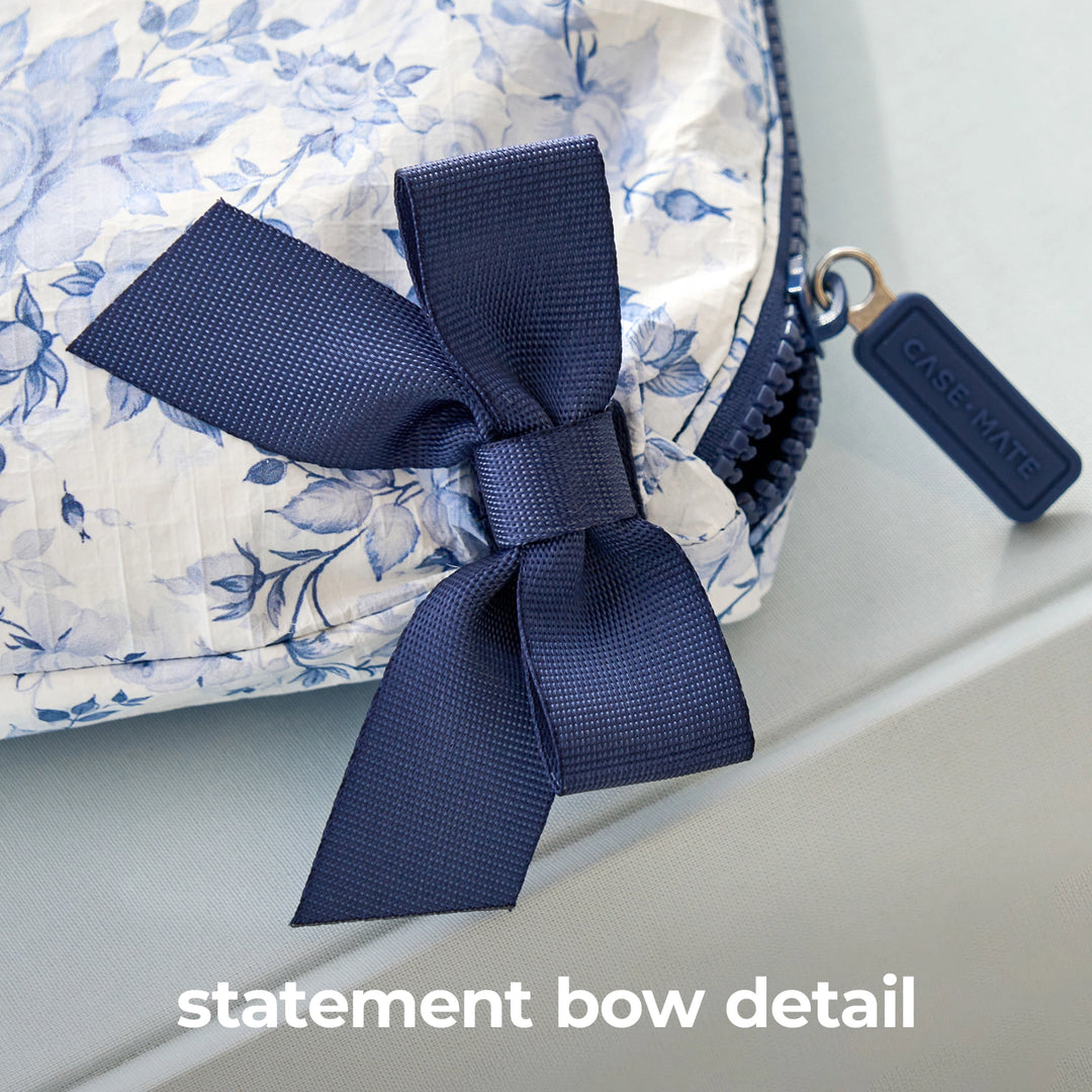Essential Beach Bow Zip Pouch | +Colors