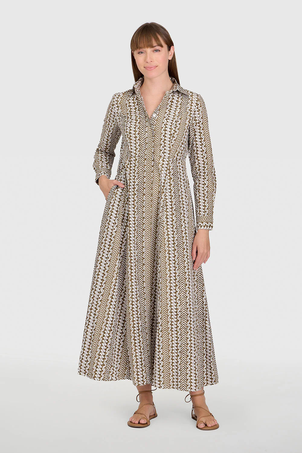 Classic Shirtdress | Driftwood - Charlotte's Inc