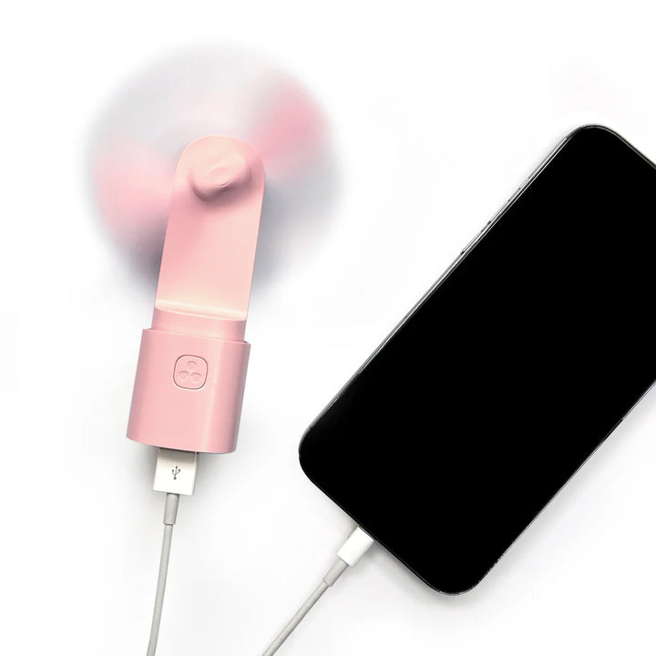 Easy Breezy Power Bank + Fan | Pink