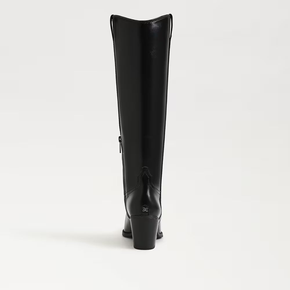 Wyatt Knee High Boots | Black Leather