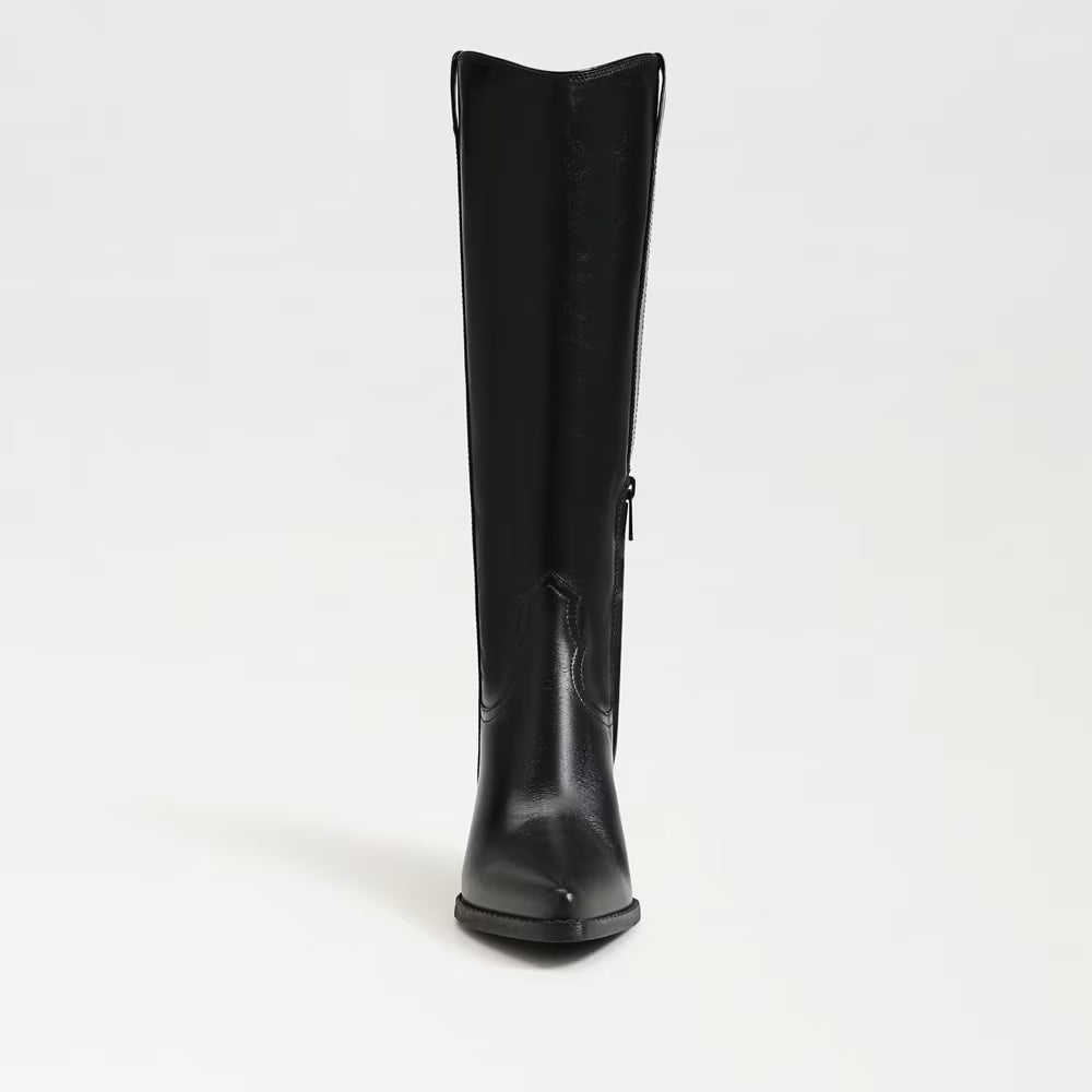Wyatt Knee High Boots | Black Leather