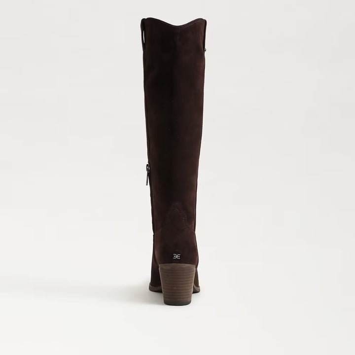 Wyatt Knee High Boots | Cafe Noir Suede