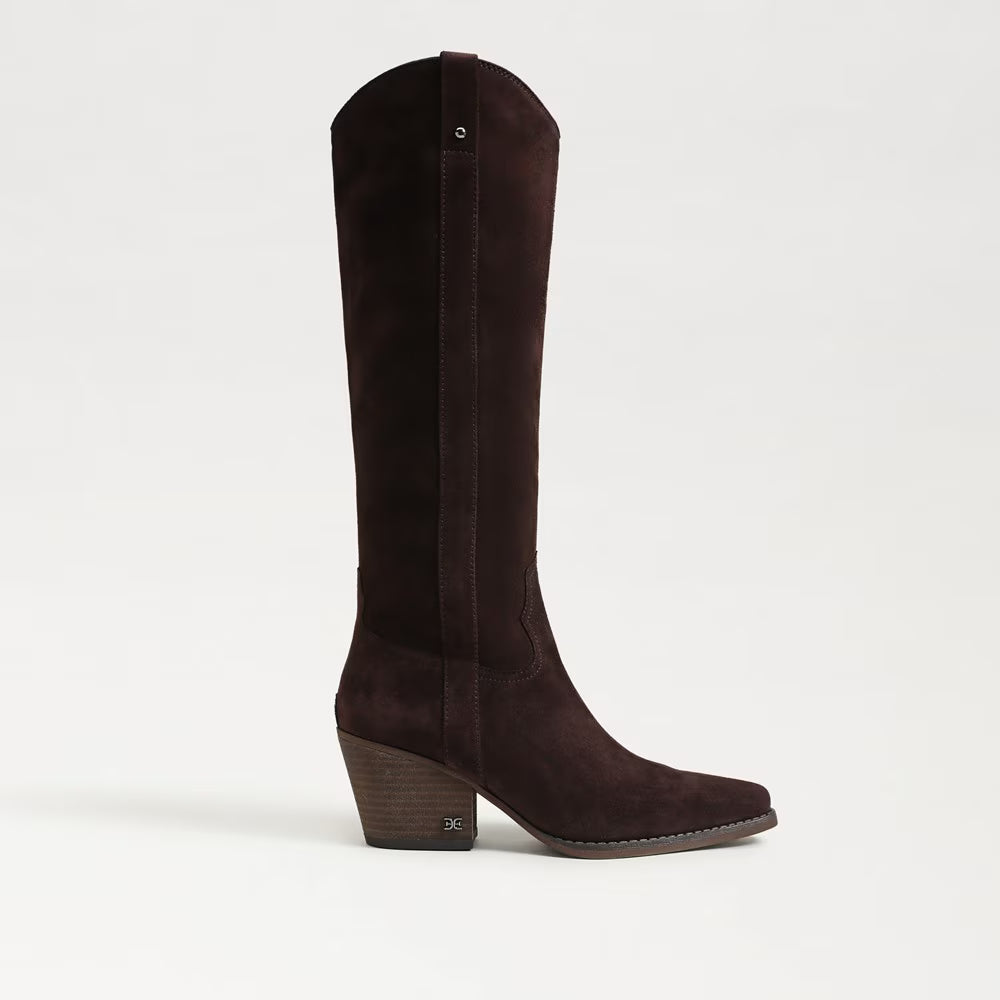 Wyatt Knee High Boots | Cafe Noir Suede