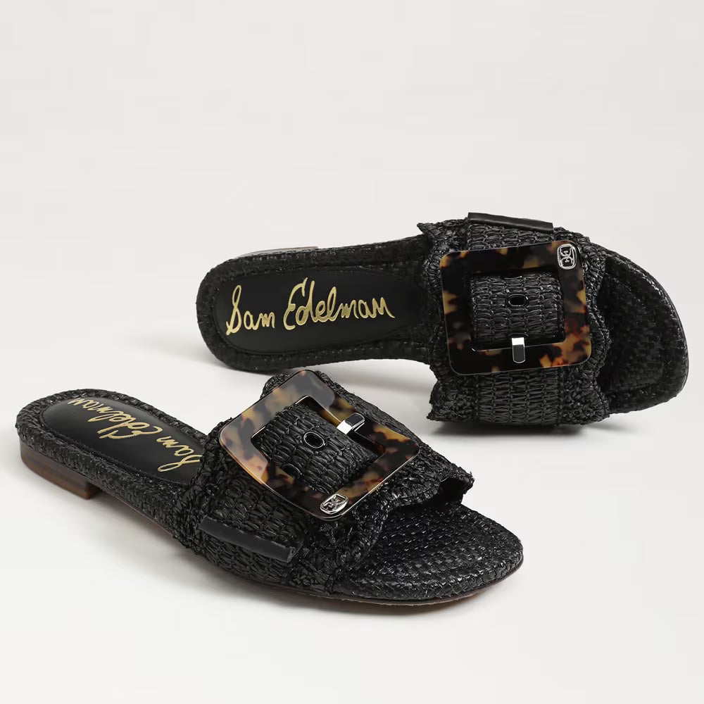 Bambi Slide Sandal | Black - Charlotte's Inc
