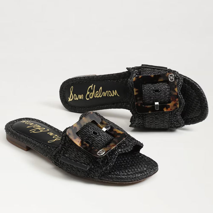 Bambi Slide Sandal | Black - Charlotte's Inc