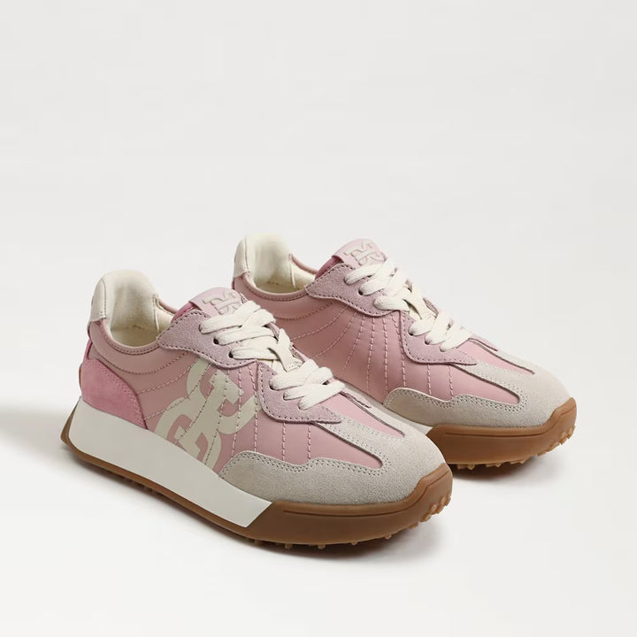 Langley Retro Lace Up Sneakers | Rose Blush - Charlotte's Inc