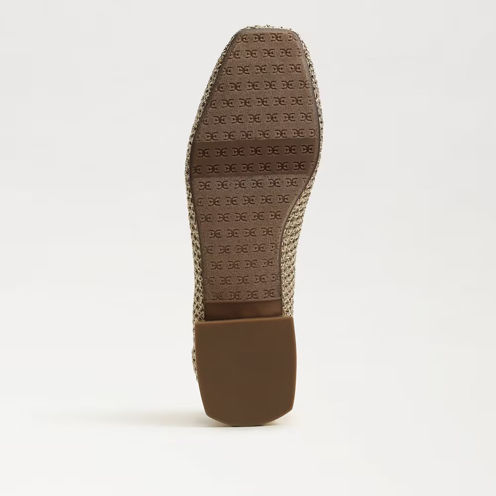 Kasey Knit Ballet Flat | Amber Gold Woven - Charlotte's Inc