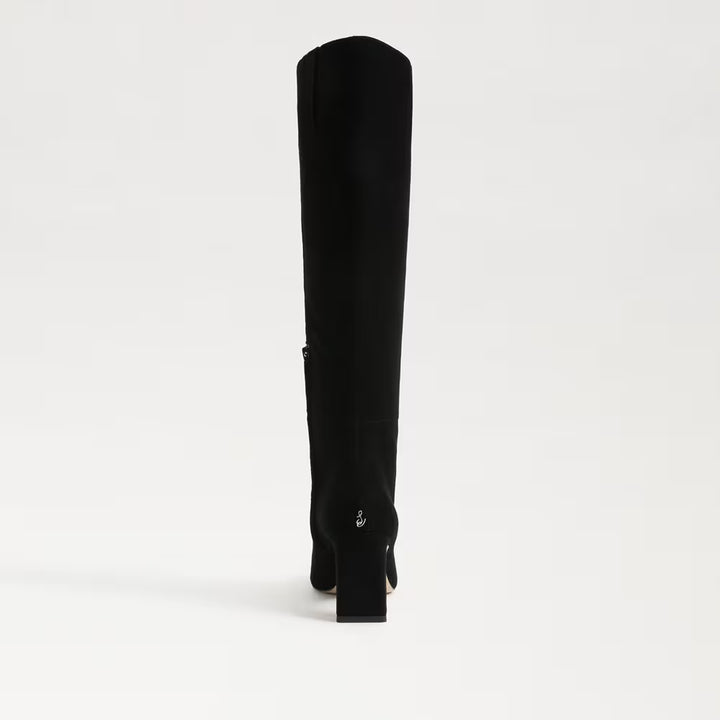 Sylvia Knee High Boot | Black Suede
