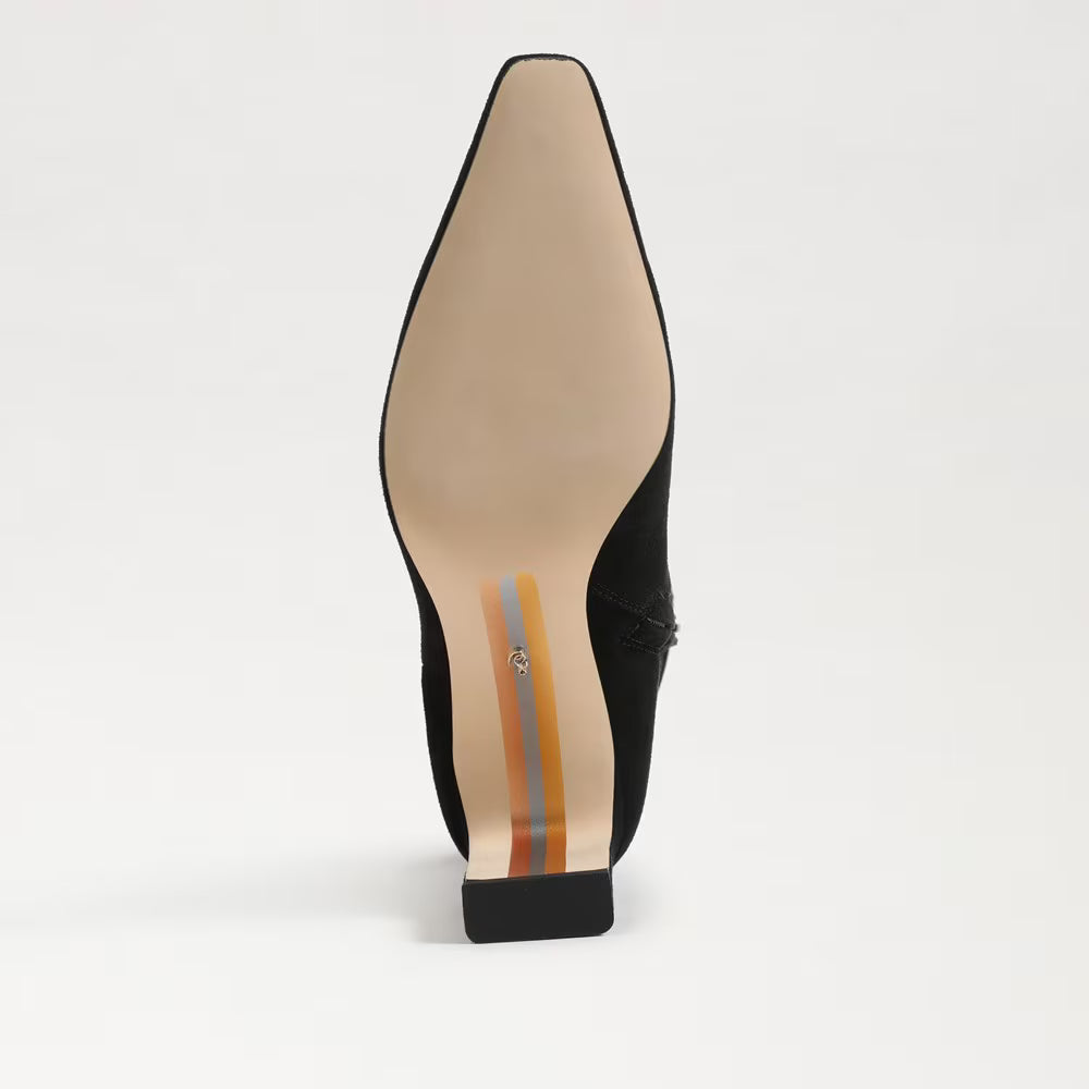 Sylvia Knee High Boot | Black Suede