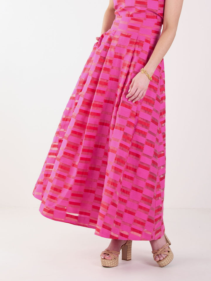 Milly Skirt | Sunset Stripe