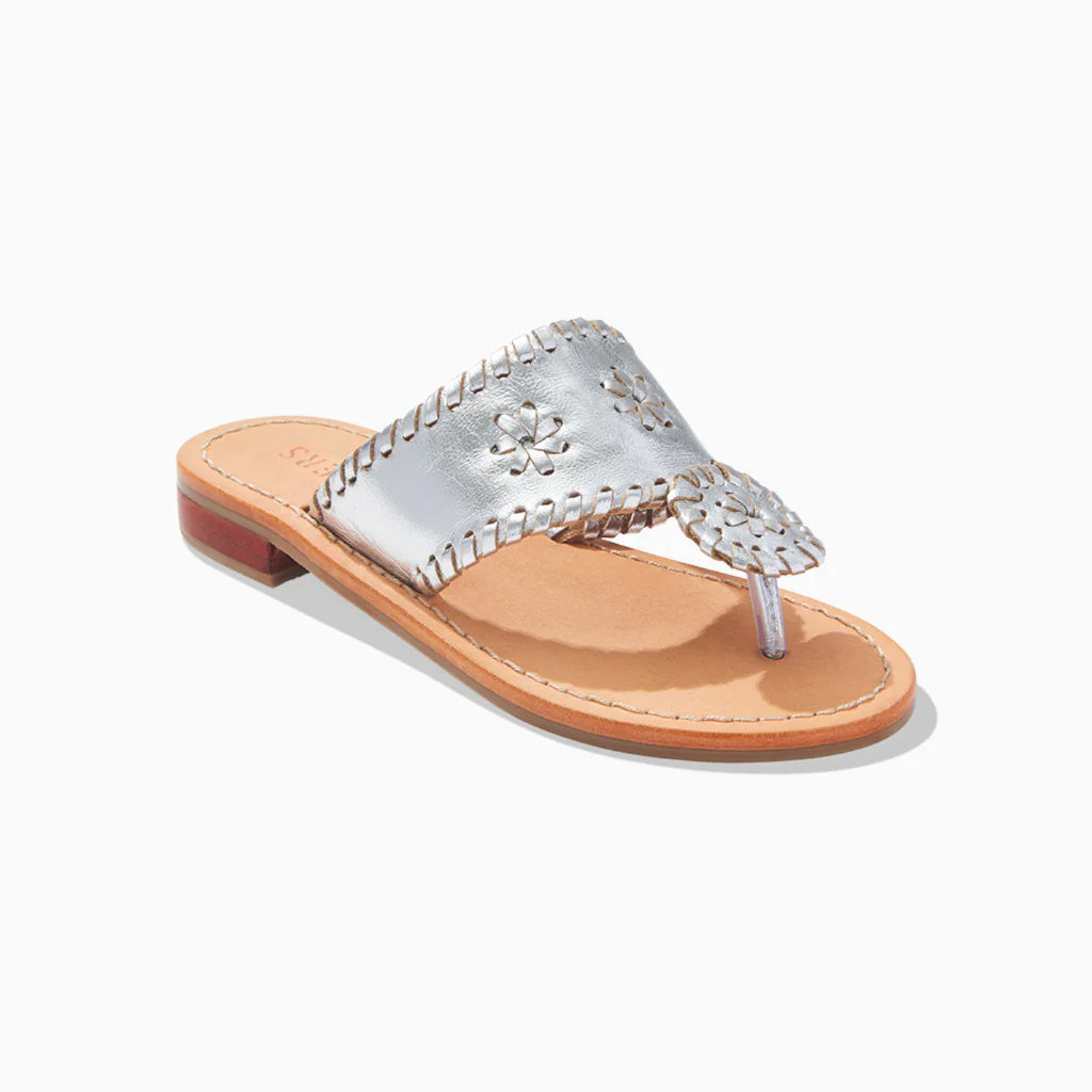 Girl's Original Jack's Flat Sandal | Platinum