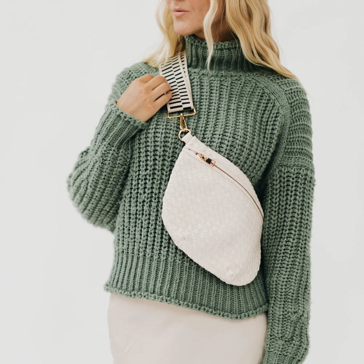 Woven Bum Bag | Cream