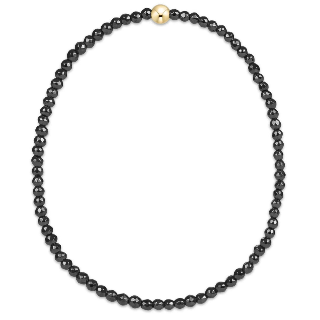 Enewton Faceted Hematite 2mm Bead Bracelet | +Colors