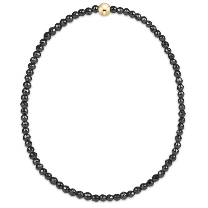 Enewton Faceted Hematite 2mm Bead Bracelet | +Colors