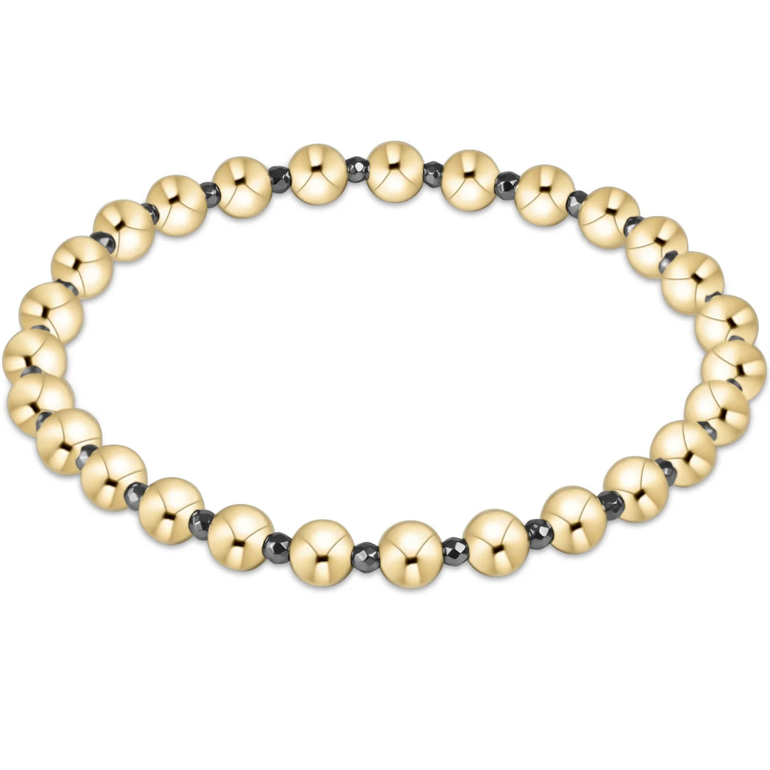 Faceted Hematite Grateful 5mm Bead Bracelet | +Colors